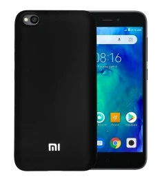 Силіконовий Original 360 чохол с логотипом для Xiaomi Redmi Go (чорний)