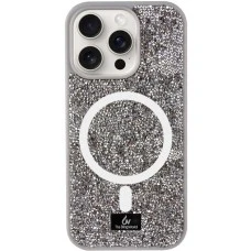 Чохол Bling World Rock Diamond MagSafe для iPhone 16 Pro (Рожевий)
