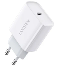 СЗУ-адаптер UGREEN CD137 20W PD QC4.0 (1Type-C) (White)