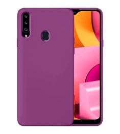 Силіконова оригінальна 360 чохол для Samsung Galaxy A20S (Фіолетовий)