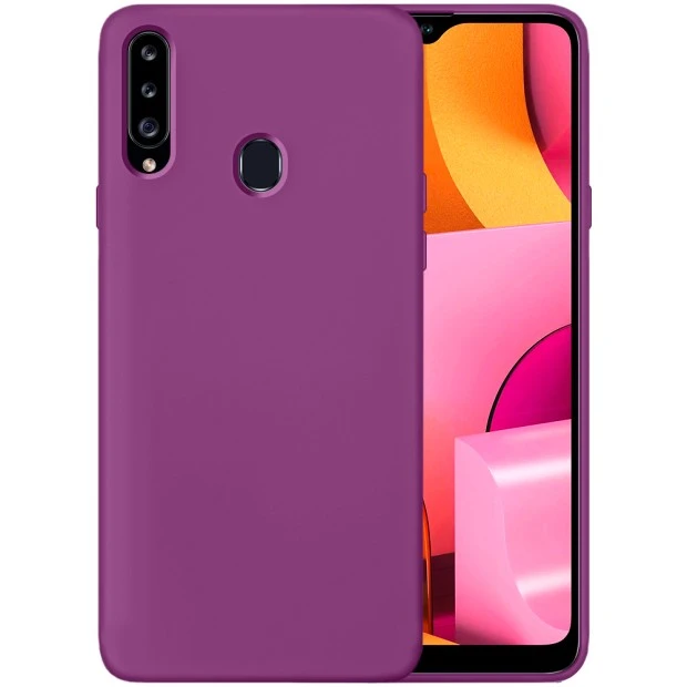 Силіконова оригінальна 360 чохол для Samsung Galaxy A20S (Фіолетовий)