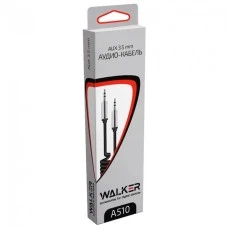 Кабель-AUX Walker A510 Spring (3.5мм на 3.5мм) (Чорний)