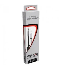 Кабель-AUX Walker A510 Spring (3.5мм на 3.5мм) (Чорний)