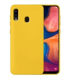 Силіконовий Original 360 чохол для Samsung Galaxy A20  /  A30 (жовтий)