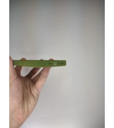 Силіконовий оригінальний чохол RoundCam для Apple iPhone 13 (46) темно-зелений.