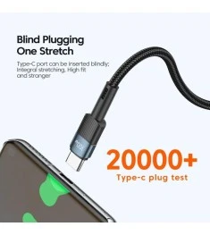 USB-кабель Essager Star 100W (2м) (Type-C - Type-C) (Чорний) EXCTT1-XCA01