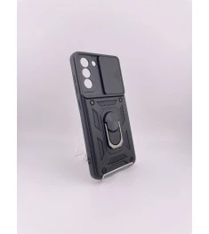Чохол-бронь Ring Serge Armor Case для Samsung Galaxy S21 FE (ShutCam) (Чорний)
