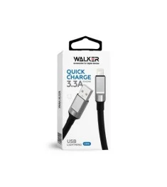 USB-кабель Walker C915 (1m) (Lightning) (Чорний)