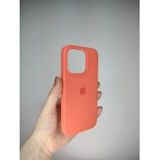 Оригінальний круглий силіконовий чохол для Apple iPhone 14 Pro (Рожевий цитрус)
