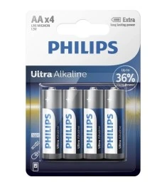 Батарейка Phillips Ultra Alkaline LR6 AA 1.5V (4шт) DT
