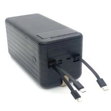 PowerBank Tornado PB08 80000mAh PD  /  QC 22.5W (4USB  /  1Type-C) (Чорний)