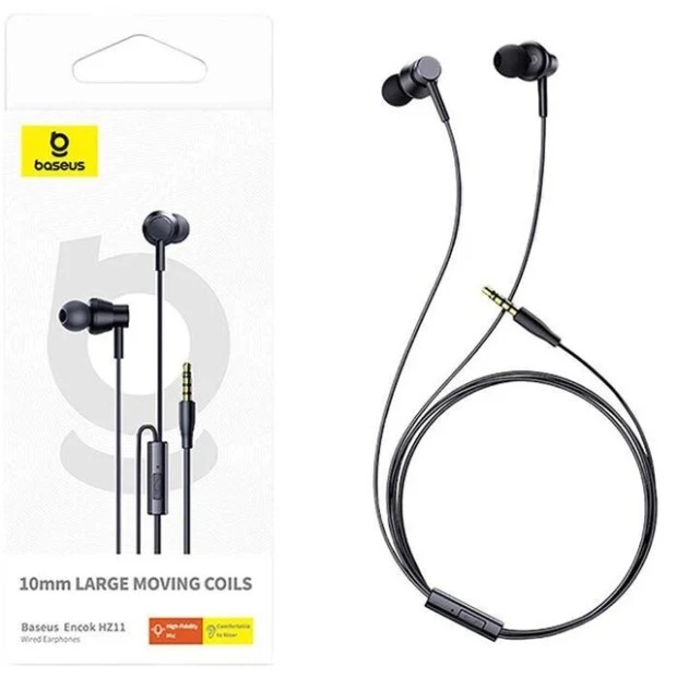 Wired in-ear headset Baseus Encok HZ11 (Black) A00164200113-Z1
