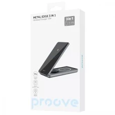 Беспроводное зарядное устройство Proove Metal Edge 3in1 (Grey) WSME15010003
