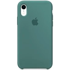 Силіконовий оригінальний чохол Apple iPhone XR (55) Чорно-зелений