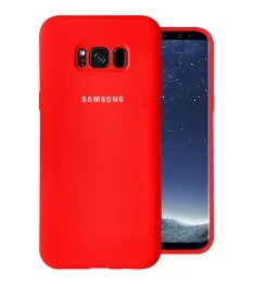 Силіконовий чохол Original 360 Logo для Samsung Galaxy S8 Plus (Червоний)