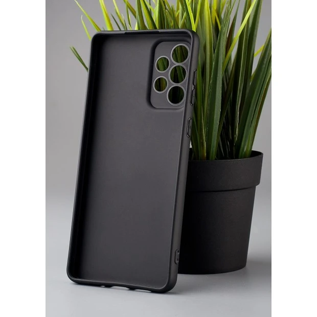 Силікон Графітовий Samsung Galaxy A33 (ShutCam) (Чорний)