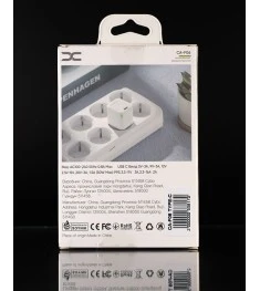 СЗП-адаптер DC CA-F06 GaN 30W (1Type-C) + кабель Type-C - Lightning (Білий) D