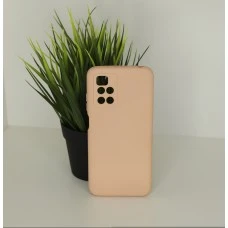 Силіконовий чохол Original Xiaomi Redmi 10 (ShutCam) (Бежевий)