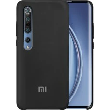 Оригінальний силіконовий чохол для Xiaomi Mi10  /  Mi10 Pro (чорний)