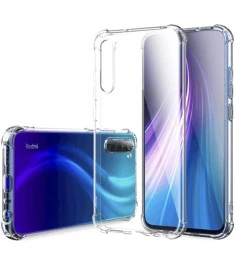 Силіконовий чохол 6D для Xiaomi Redmi Note 8 (Прозорий)