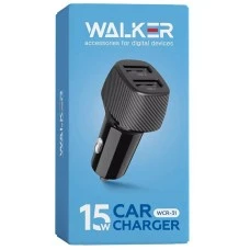 Walker WCR-31 15W (2USB) (Black) Car Charger Adapter