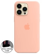 Силикон Original Round Case Apple iPhone 14 Pro Max (Grapefruit)