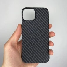 Чохол-накладка Carbon MagSafe для Apple iPhone 14 (Чорний) (Уцінка) (Категорія 1)