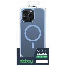 Силиконовый чехол Alabay Cloud Matte Apple iPhone 15 Pro Max (Light Blue)