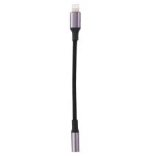 Перехідник XoKo AC-017 Lightning на 3,5 мм (Чорний) AC-017