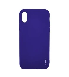 Силикон iNavi Color iPhone X / XS (фиолетовый)