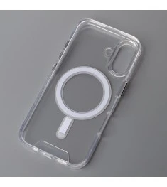 Силіконовий чохол Space Case MagSafe для Apple iPhone 16 (прозорий)