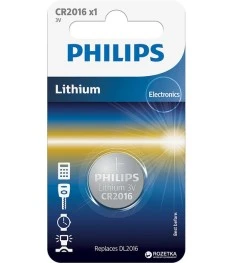 Батарейка Phillips Lithium CR2016 (1шт) DT