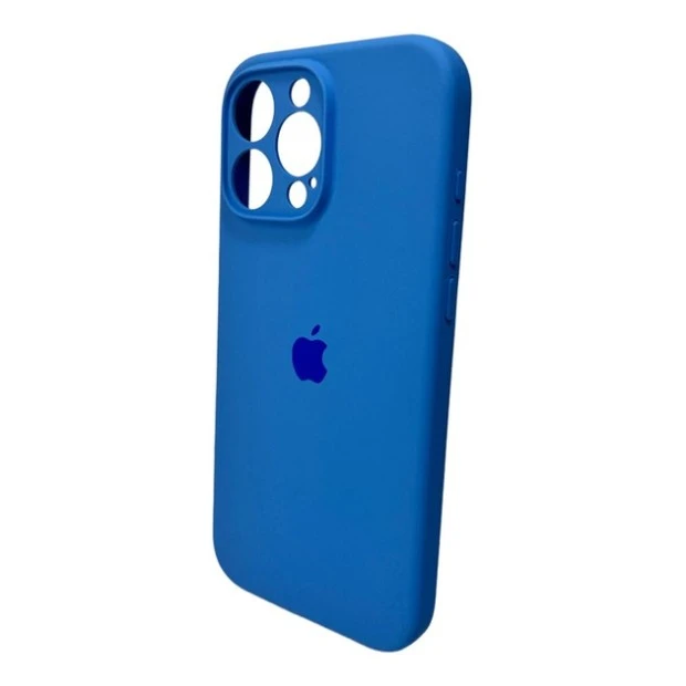 Силіконовий оригінальний чохол RoundCam для Apple iPhone 16 Pro Max (12) Королівський Синій