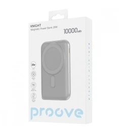 Бездротовий акумулятор Proove Knight 20W 10000mAh (Темно-сірий)