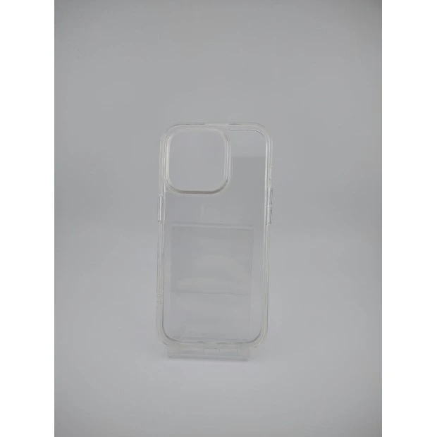 Силіконовий чохол Space Case Premium для Apple iPhone 15 Pro (Прозорий)