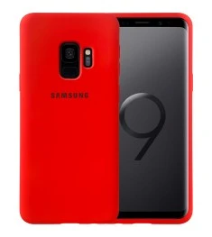 Силіконовий Original 360 Чохол Логотип Samsung Galaxy S9 (Червоний)
