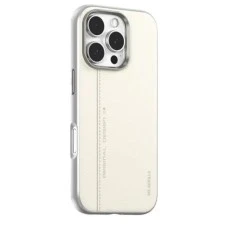Чохол Blueo Premium Leather з MagSafe для Apple iPhone 16 (білий)