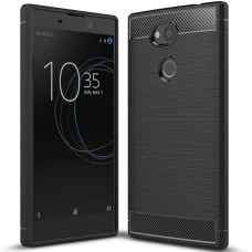 Силикон Polished Carbon Sony Xperia L2 (Чёрный)