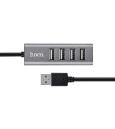 Adapter USB HUB Hoco HB1 (4 ports) (Gray)