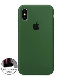 Оригінальний силіконовий чохол для Apple iPhone X  /  XS (52) Оливковий