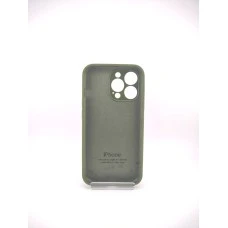 Силіконовий оригінальний чохол RoundCam для Apple iPhone 13 Pro (46) глибокий зелений