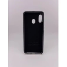 Силикон Original Logo Samsung Galaxy A20 / A30 (2019) (Тёмно-серый)