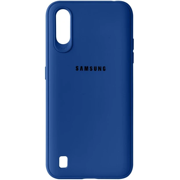 Силіконовий чохол Junket Cace для Samsung Galaxy A01 (Синій)