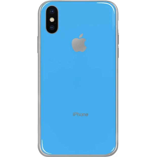 Силіконовий чохол Zefir для Apple iPhone X  /  XS (Блакитний)