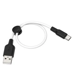 USB-кабель Hoco Silicone X21 Plus 25cm (Type-C) (Белый)