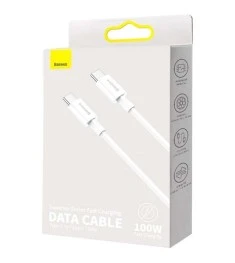 USB-кабель Baseus Superior PD 100W (1m) (Type-C to Type-C) (Білий) CATYS-B02