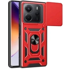 Бронь-чехол Ring Serge Armor Case Xiaomi Redmi Note 14 5G (ShutCam) (Красный)