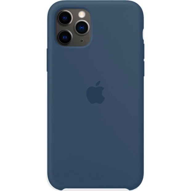 Силіконовий оригінальний чохол для Apple iPhone 11 Pro (45) Джинсовий Синій.