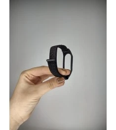 Ремінець Velcro Xiaomi Mi Band 5  /  Mi Band 6  /  Mi Band 7 (Чорний)