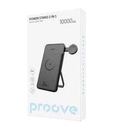 Павербанк Proove Power Stand 2в1 MagSafe 20W 10000mAh (Чорний) PBPS20030001